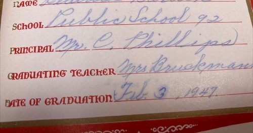 Autograph Album / Book 1947 Signed Pages From PS 92 New York City Public School - Picture 2 of 10