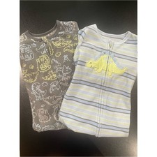 Kids Headquarters Dinosaur themed Fleece Zip Footed Pajamas. Fit 18 mo.
