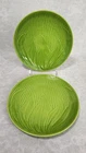 Pair of Vintage Stangl Summer-Green Maize-Ware 10 ¾” Dinner Plates, #5327