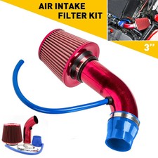 Car Cold Air Intake Filter Induction Kit 3 Pipe Aluminum Power Flow Hose System