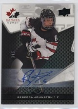 2018 Upper Deck Team Canada Juniors Black 3/5 Rebecca Johnston #66 Auto 1sz