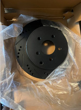 2 Pcs Genuine Dfc Brake Rotor - Drilled And Slotted - Black 633-67089r 2 Pcs Genuine Dfc Brake Rotor - Drilled And Slotted - Black 633-67089r