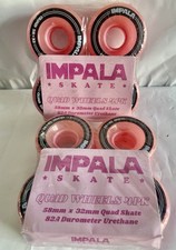 2 x Impala Roller Skate Wheels Sets / Pink