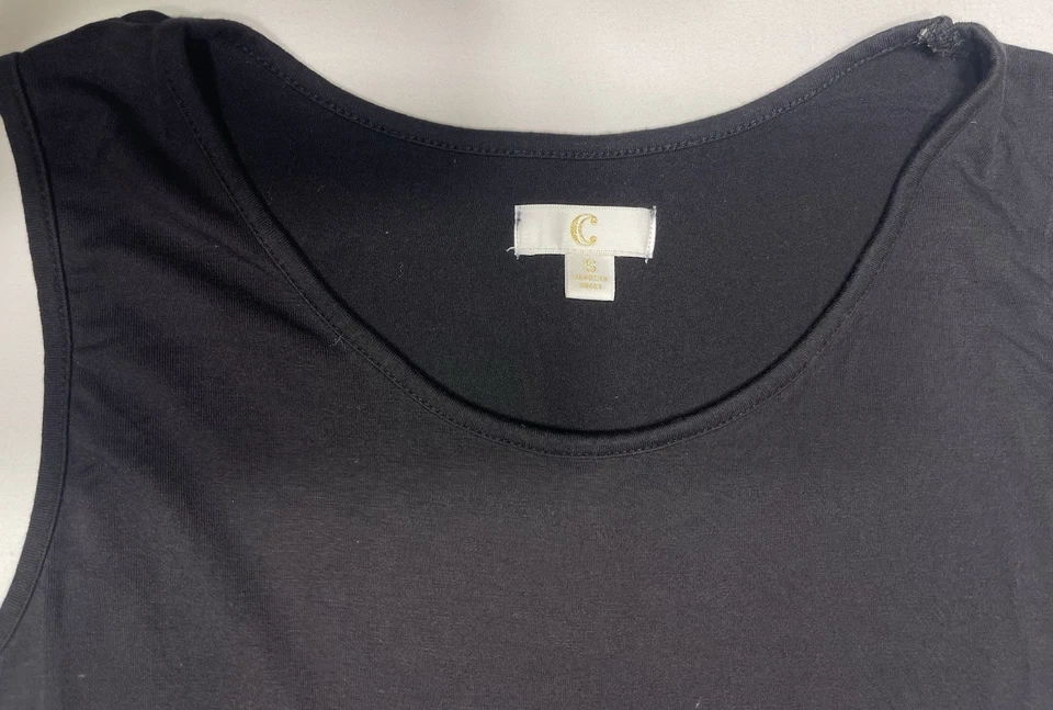 Maxi vestido negro sin mangas encantador Charlie pequeño para mujer Foto 3 de 4