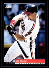 Jim Thome 1994 Score #167 Cleveland Indians MLB READ FREE SHIPPING AutographDen