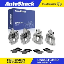 Front Rear Brake Calipers Ceramic Pads for 2007 Mazda 3