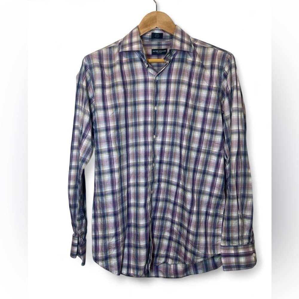 Peter Millar Collection Lightweight Plaid 100% Co… - image 1