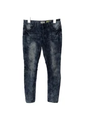 Indigo Rein Skinny Juniors size 7 Legging Soft Pockets jean Dark Distressed