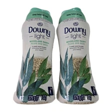 Downy Light Woodland Rain In Wash Scent Booster 13.4oz Freshness Lot 2