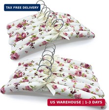 Satin Padded Hangers 12 Pack 17 Inch Anti Slip Fabric Coat Hangers