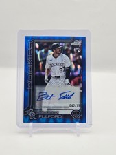 Braxton Fulford 2025 Topps Chrome Update Blue RayWave Auto 42/150 #AC-BF