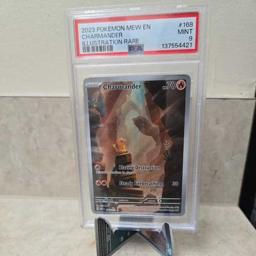Pokemon Card Charmander 168/165 Secret Rare Scarlet Violet Pokemon 151 PSA 9