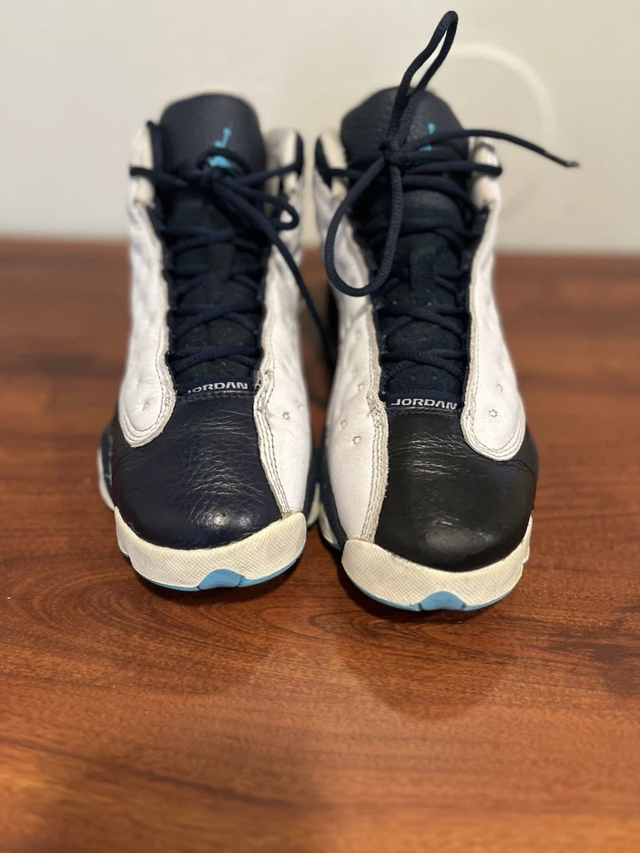 Air Jordan 13 ретро (GS) белый обсидиан порошок синий - DJ3003-144 - размер 4,5Y - Изображение 3 из 4