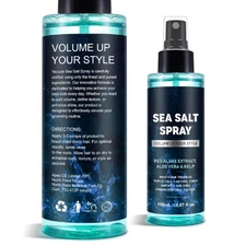 Sea Salt Spray for Hair Men - Hair Texturizing Spray with Kelp, Aloe Vera & Red