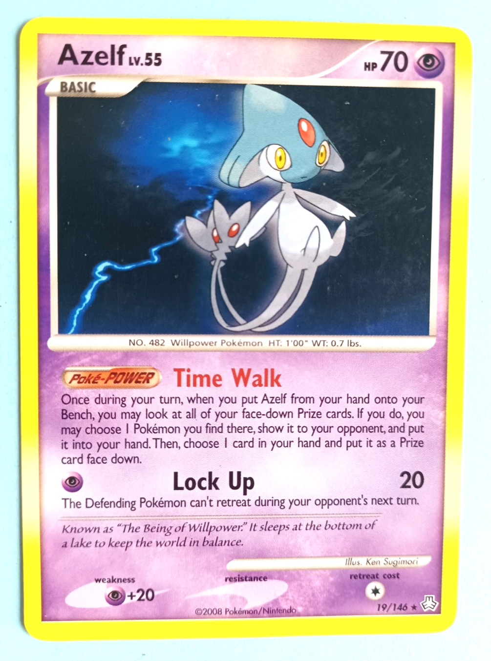 POKEMON LEGENDS AWAKENED AZELF #19/146 NON-HOLO RARE VERY LIGHT PLAY