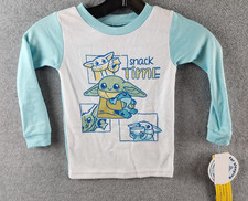 Star Wars Baby Yoda Long Sleeve Pajama Top Toddler Boys 4T Multicolor Pullover 