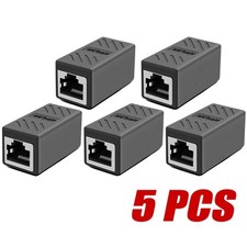 5PCS RJ45 Inline Coupler Cat7 Cat6 Cat5e Cat5...