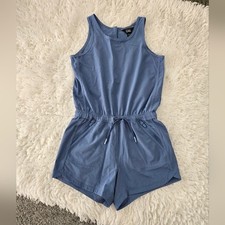 Athleta Girl On the Go Romper. ColorSwept Away. Size Medium. Good preowned cond