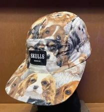 SKULLS BROOKLYN PUPPIES 5 Panel Strap Back 2012 RARE Barcelona Dogs Cap