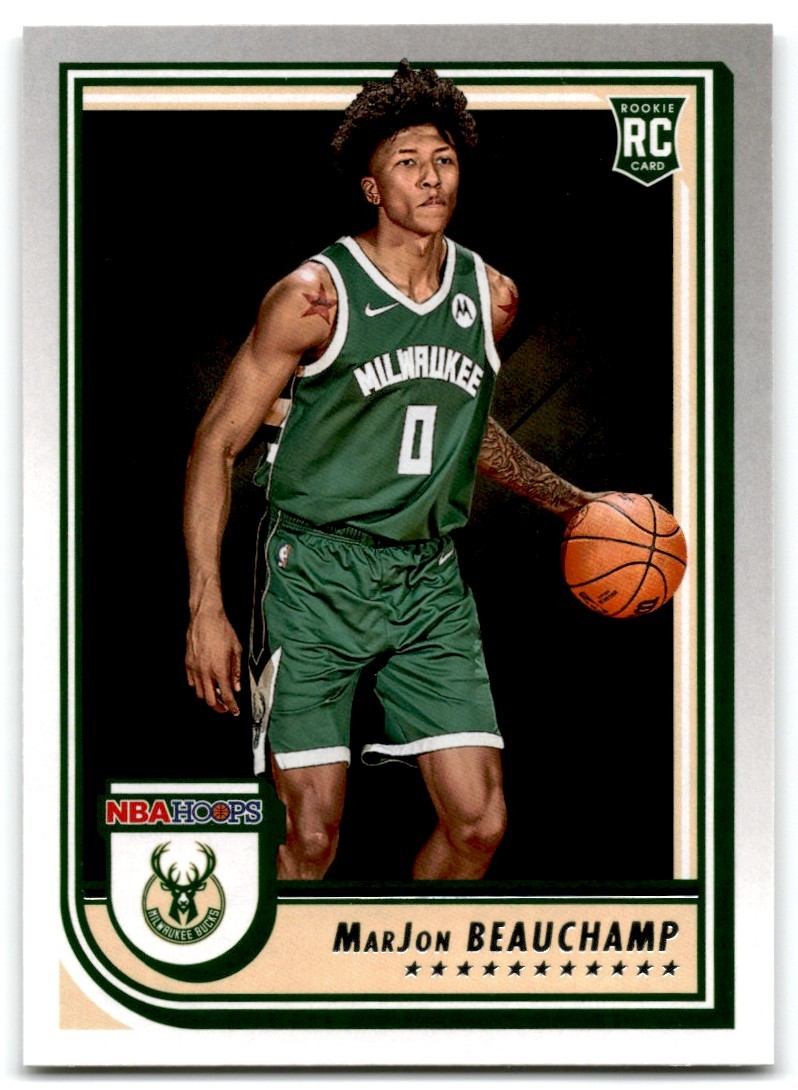 2022-23 Panini Hoops MarJon Beauchamp Rookie Milwaukee Bucks #254