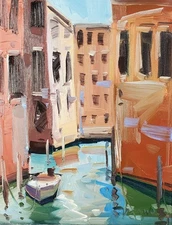 Jose Trujillo Fine Art PRINT 16x20 Collectible Artist Painting Venice Modern