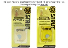 Hunters Specialties Strut Power V & Raspy Old Hen Diaphragm Turkey Call Lot of 2