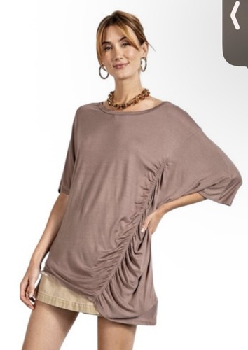 Cardigan Gabriel S. Couleur Taupe - Manches Ballon - Taille S - Coton - Occasion Très Bon état