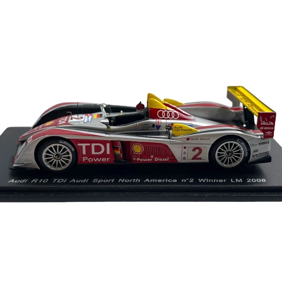 Modellino Auto Spark 1/43 Audi R10 TDI Audi Sport North America #2 Winner Le ... - Immagine 3 di 4
