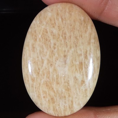 55.60 Cts Natural Peach Amazonite Oval Cabochon Loose Gemstone 28x41x5 mm NF196