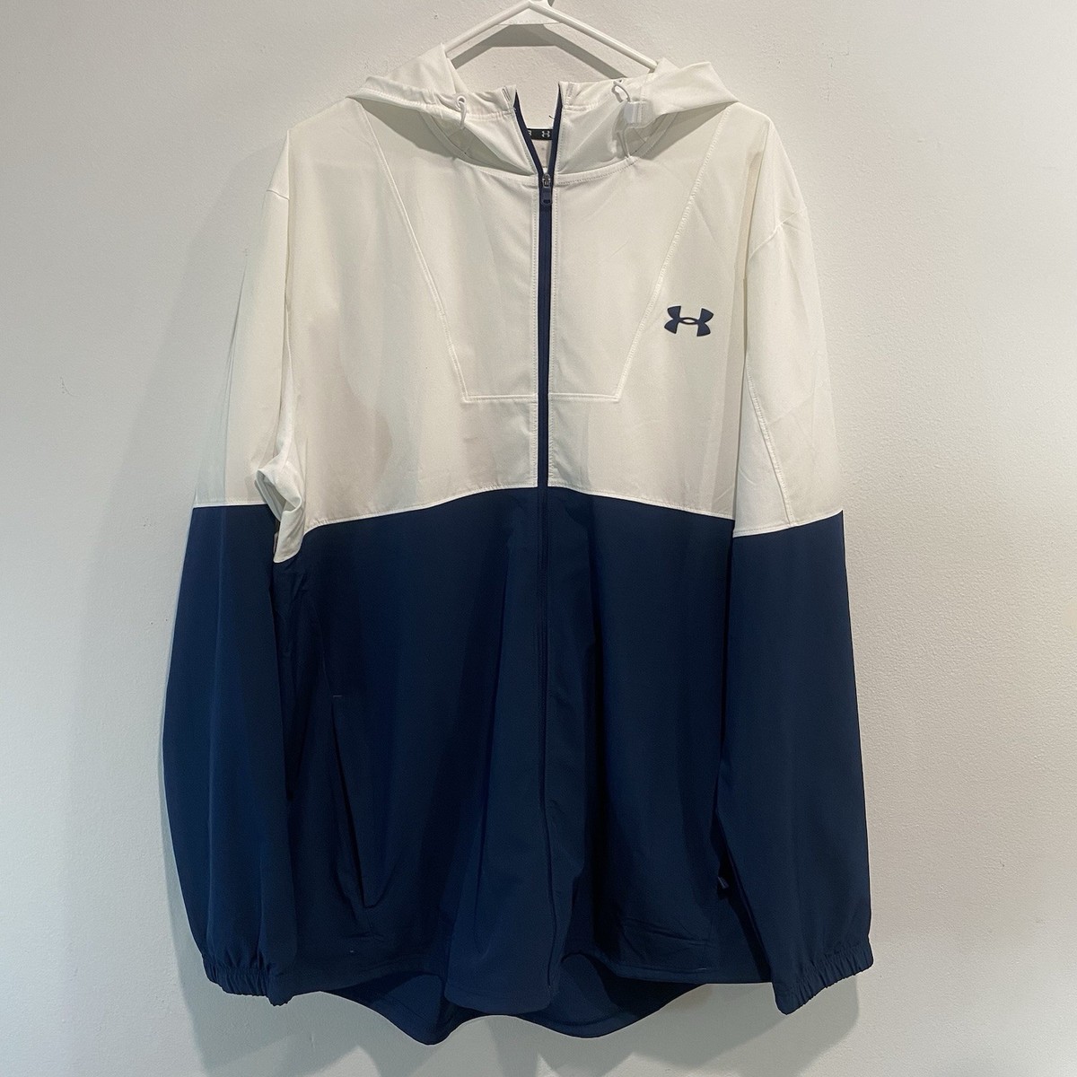 UNDER ARMOUR ジャケット XXL ホワイト UNDER ARMOUR コート ジャケット UAスポーツスタイル ウインド