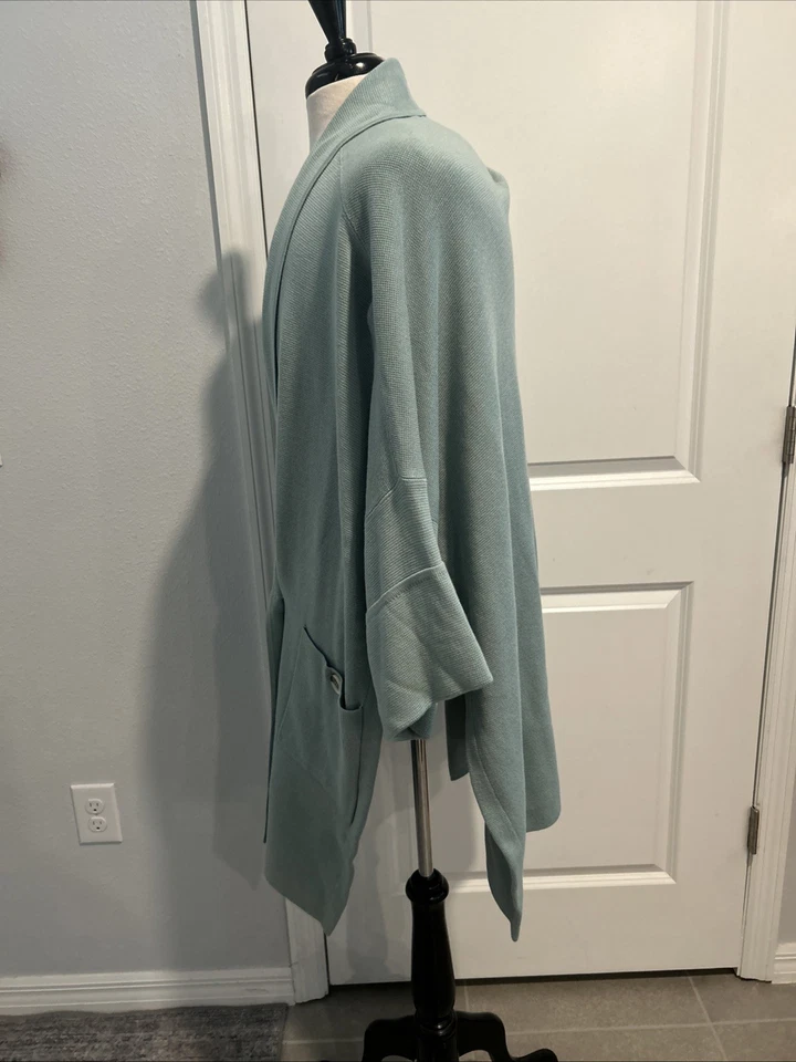 MARLA WYNNE Suéter Chaqueta Frontal Capa Talla XL Gran Tamaño Bolsillos Artísticos Foto 4 de 4