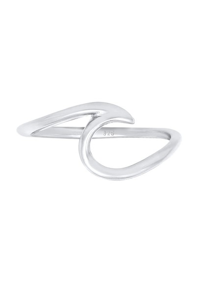 Elli Ring Damen Welle Strand Maritim In 925 Sterling Silber-image