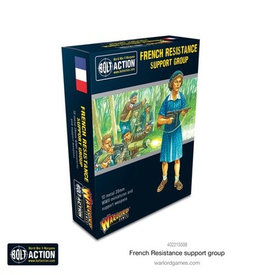 Französische Widerstand Unterstützungsgruppe Bolt Action Brandneu Warlord Spiele 