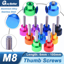 M8 Knurled Thumb Tighten Screws Hand Turn Grip Knob Bolts For Camera Tripod DIY