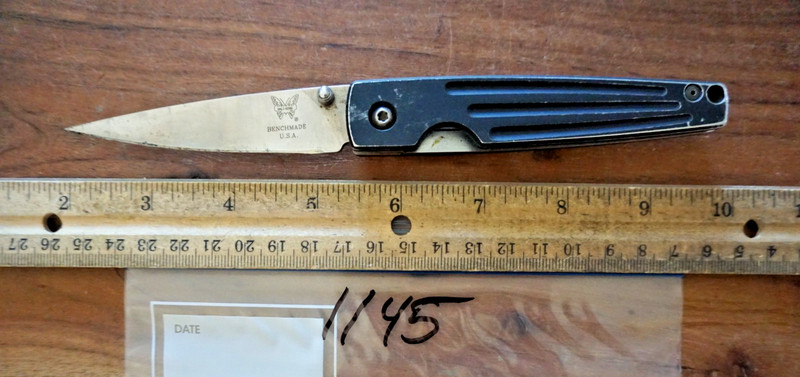 1145   One Benchmade pocket knife
