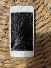 Apple iPhone 5 White  Silver Parts Only Not Working