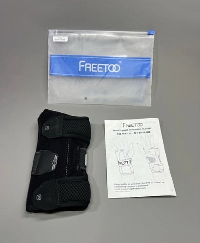FREETOO Karpaltunnel Handgelenkschiene Unterstützung 3 Metallstreben mit Soft Pad rechts S/M - Bild 11 von 17