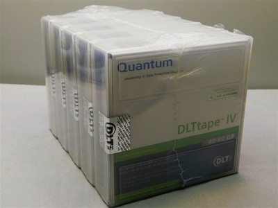 5 Quantum THXKD-02 DLTtape IV 40/80 GB DLT Backup Tape New Pack of 5 Unopened