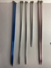 Lot of 10 Vintage Knitting Needles Boye Aluminum Sizes 11, 10.5,5, 7
