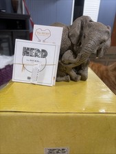 Elephant And Baby Martha Carey The Herd - Ris...