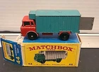 Vintage Matchbox Lesney 44 Refrigerator Truck And Box Red Green