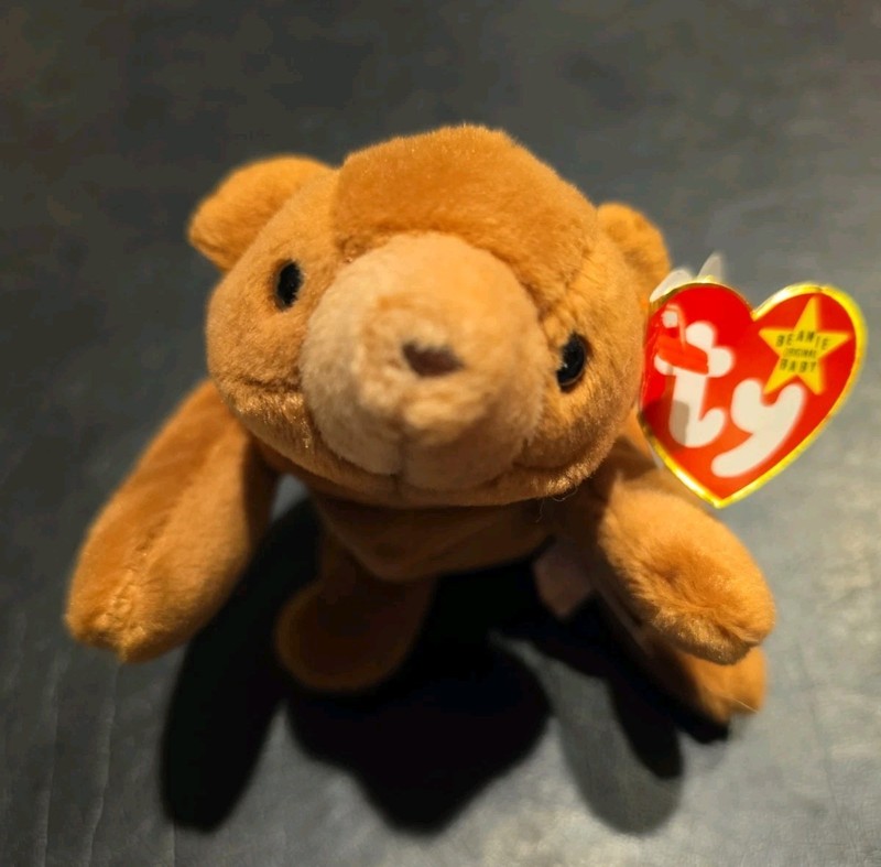 CUBBIE - The Bear 11-14-93 TY Beanie Babies Oakbrook IL P.V.C PELLETS Vintage 