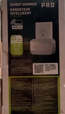 Jasco In-Wall Smart Dimmer Light Switch Z-Wave Plus Model 46565 NEW