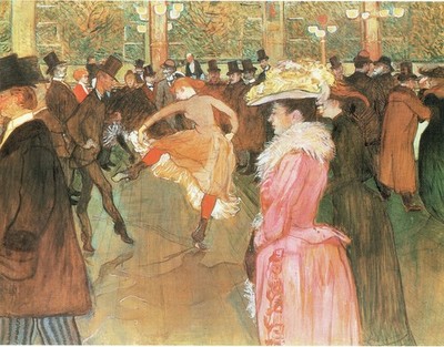 Henri de Toulouse-Lautrec- Im Moulin Rouge-Der Tanz 1890 A1-A4 Poster Kunst P