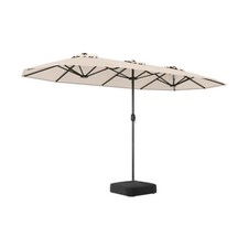 Costway  Extra Large Double-Sided Patio Umbrella Twin with Fillable Base 1711