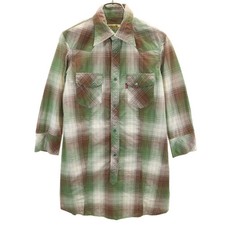HYSTERIC GLAMOUR made in Japan Check Pattern Five-quarter sleeve Tunic Weste...