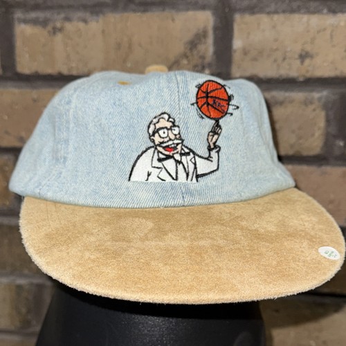 Vintage Kentucky Fried Chicken KFC Basketball Cap Hat Colonel Sanders