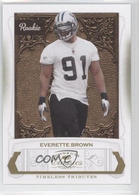 2009 Donruss Classics Timeless Tributes Gold 16/50 Everette Brown Rookie RC 9ap