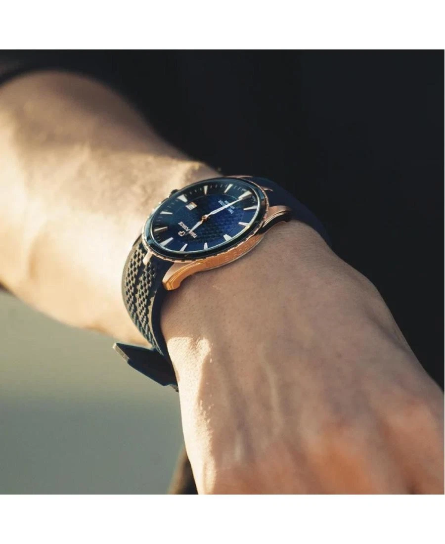 TIME FORCE Men Analog Quartz Casual Watch Classic Dress Blue Dial Waterproof Rou