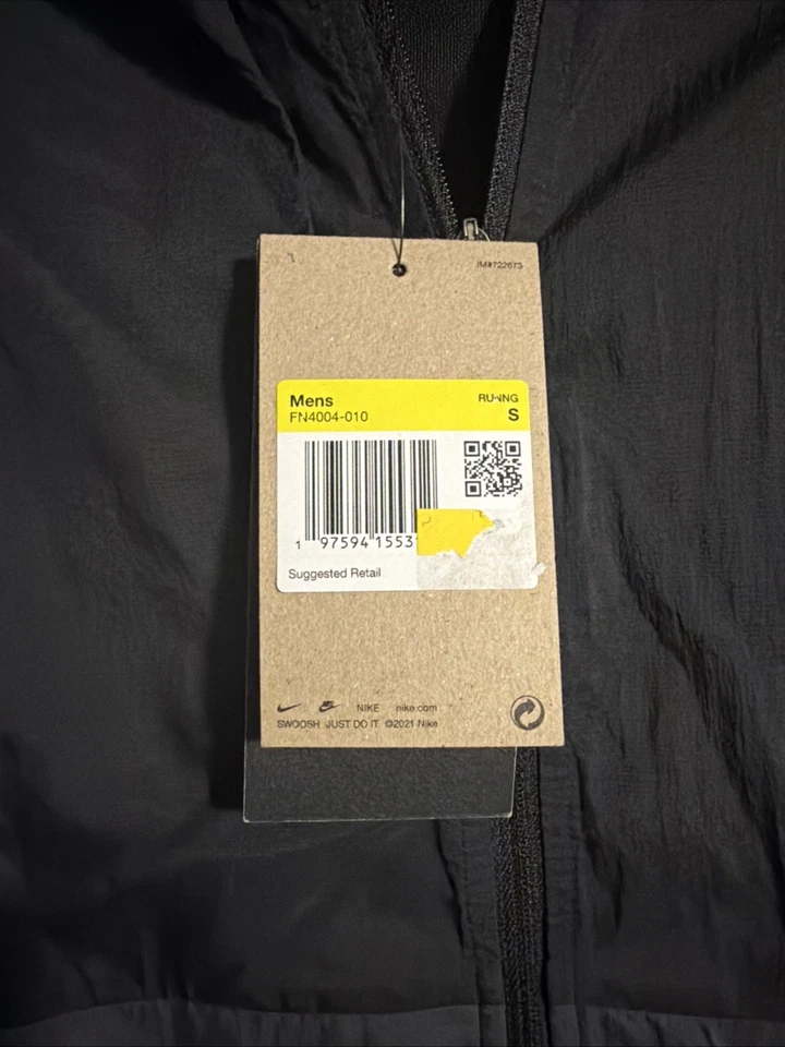 🔥NWT🔥 Mens Nike Trail Aireez Running Hiking Packable Vest FN4004-010 Size S - Image 4 of 4